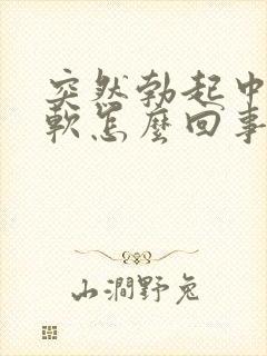 突然勃起中途疲软怎么回事