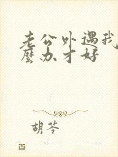 老公外遇我该怎么办才好