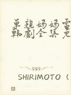 单亲妈妈电视剧韩剧全集免费观看