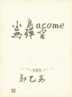 小鸟acome无弹窗封面