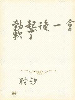 勃起后一会就变软了封面