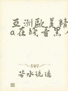 亚洲欧美精品va在线看黑人封面