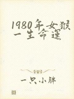 1980年女猴一生命运