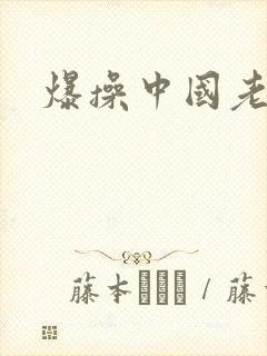 爆操中国老熟女