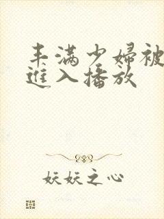 丰满少妇被猛烈进入播放封面