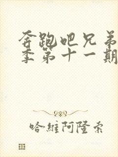 奔跑吧兄弟第八季第十一期免费观看