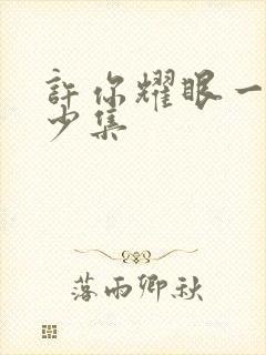 许你耀眼一共多少集