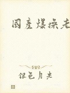 国产爆操老熟女