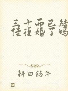 三十而已结局顾佳复婚了吗