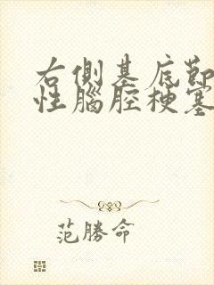 右侧基底节腔隙性脑腔梗塞