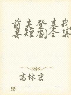 前夫登基我为臣妻短剧全集