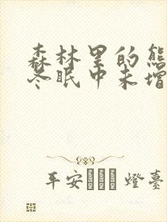 森林里的熊先生冬眠中未增删樱花漫画封面