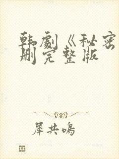 韩剧《秘密》无删完整版