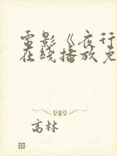 电影《夜行侠》在线播放免费观看