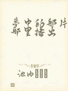 梦中的那片海在哪里播出封面