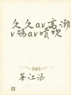 久久av高潮av码av喷吹