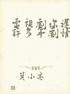 电视剧你迟到的许多年剧情简介