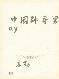 中国帅哥男同gay