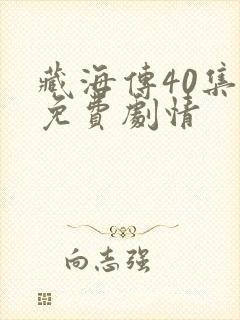 藏海传40集全免费剧情封面