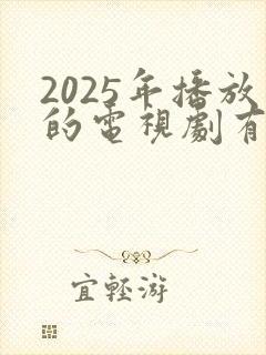 2025年播放的电视剧有哪些