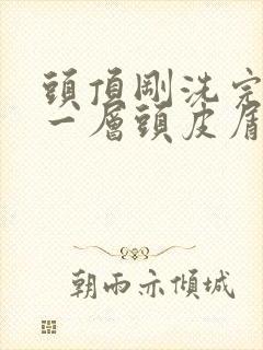 头顶刚洗完头就一层头皮屑