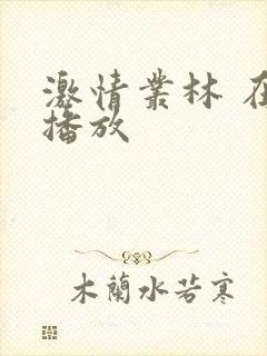 激情丛林 在线播放