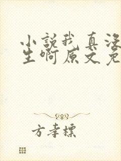 小说我真没想重生啊原文免费阅读封面