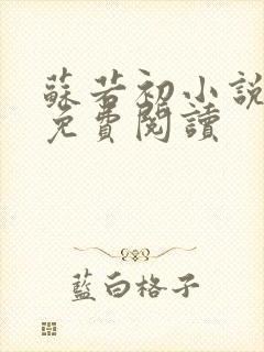 苏若初小说全文免费阅读