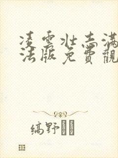 凌云壮志满天星法版免费观看