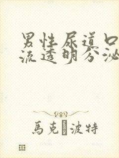 男性尿道口红肿流透明分泌物封面