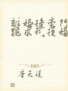 离婚后豪门前夫跪求我复婚免费阅读