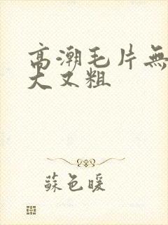 高潮毛片无遮挡大又粗