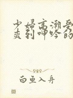 少妇高潮受不了爽到呻吟的