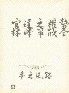 官道之权势滔天林峰宁欣全文