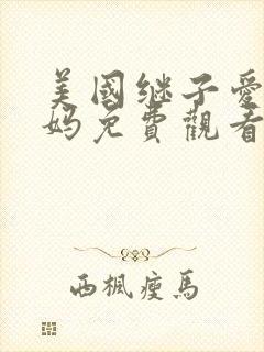 美国继子爱上后妈免费观看电视剧中