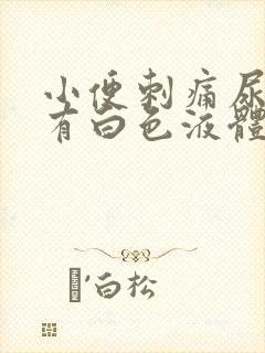 小便刺痛尿道口有白色液体