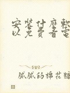 安装什么软件可以免费看电视剧