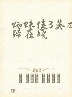 蜘蛛侠3英雄无归在线