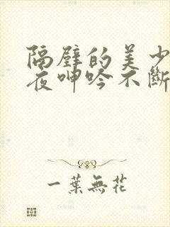 隔壁的美少妇夜夜呻吟不断