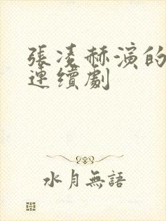 张凌赫演的电视连续剧封面