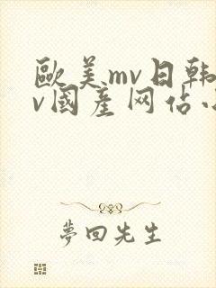 欧美mv日韩mv国产网站小说封面