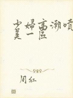 少妇高潮喷水欧美一区封面