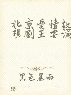 北京爱情故事电视剧主要演员