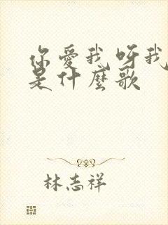 你爱我呀我爱你是什么歌