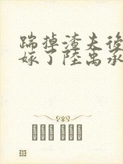 踹掉渣夫后她高嫁了陆禹承的小说