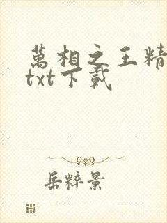 万相之王精校版txt下载