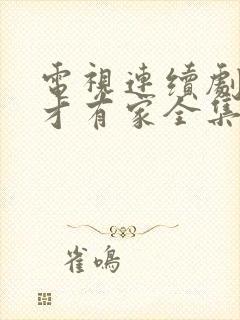 电视连续剧有你才有家全集