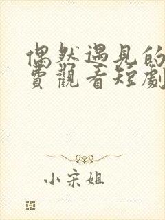 偶然遇见的你免费观看短剧