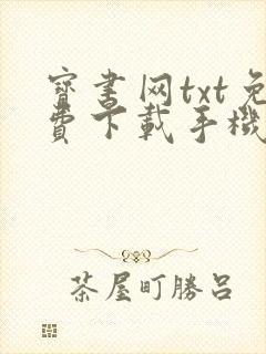 宝书网txt免费下载手机宝书网电子书