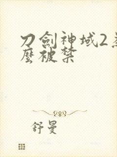 刀剑神域2为什么被禁